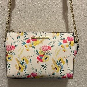 Steve Madden Floral Crossbody Bag - Pink, Yellow, Green